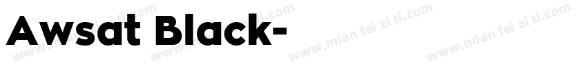 Awsat Black字体转换